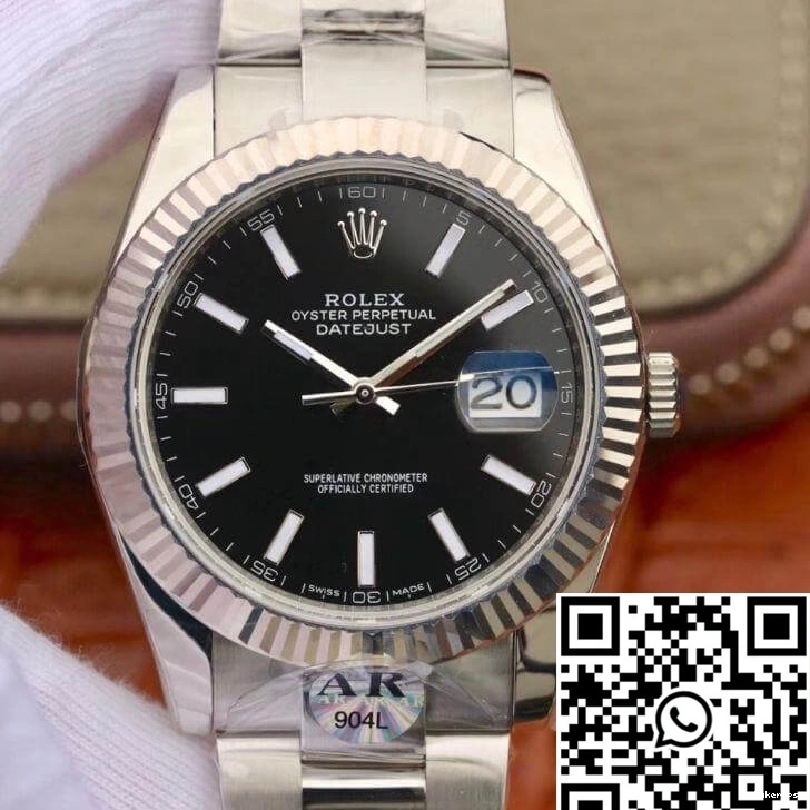 126334 Rolex Factory 41mm AR Datejust Dial Black 0303